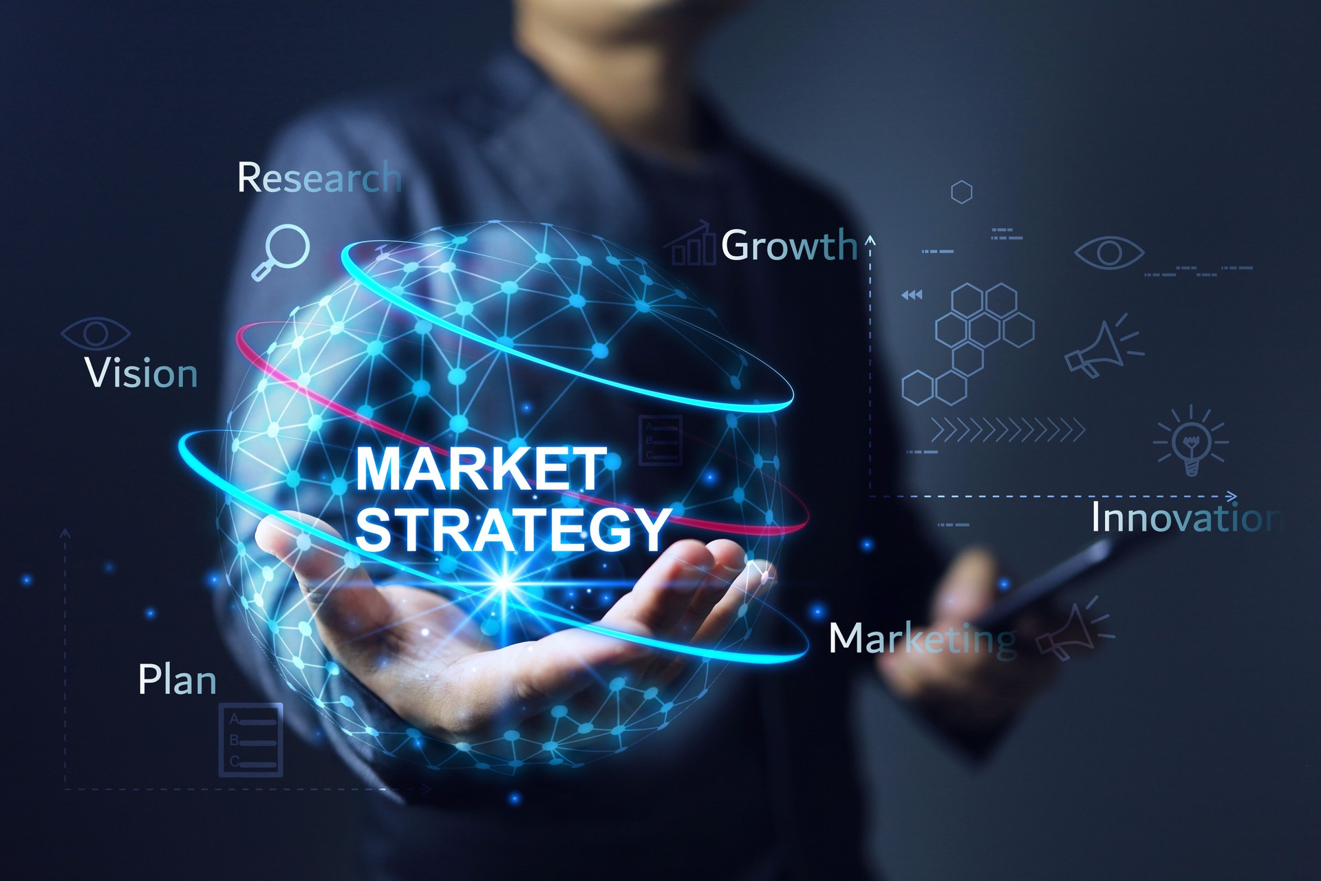 Market strategy, websites, apps, branding, experts